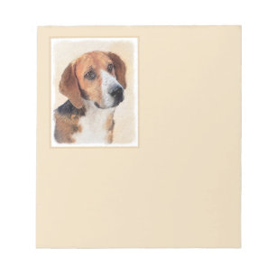 Bloc-note Peinture Harrier - Joli art original chien