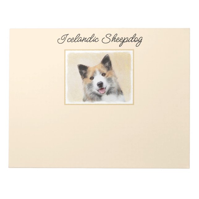Bloc-note Peinture islandaise pour chien de mer - Art origin (Devant)