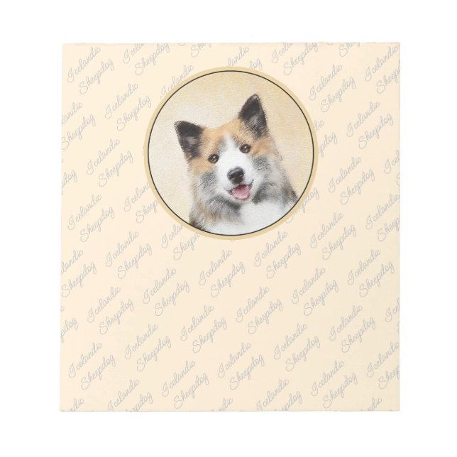 Bloc-note Peinture islandaise pour chien de mer - Art origin (Devant)