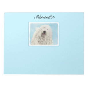 Bloc-note Peinture Komondor - Cute Original Chien Art