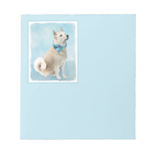 Bloc-note Peinture norvégienne Buhund - jolie art original c