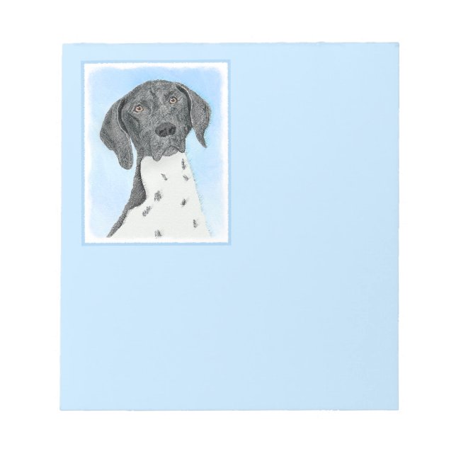 Bloc-note Peinture pointeur germanique - Art original (Devant)