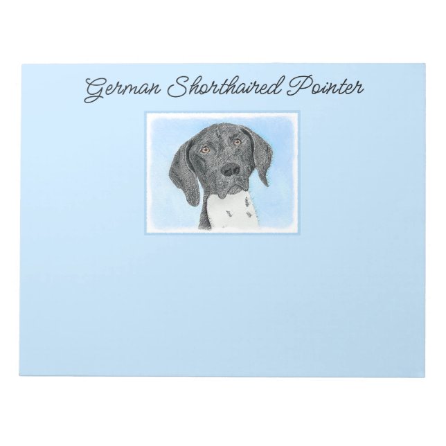 Bloc-note Peinture pointeur germanique - Art original (Devant)