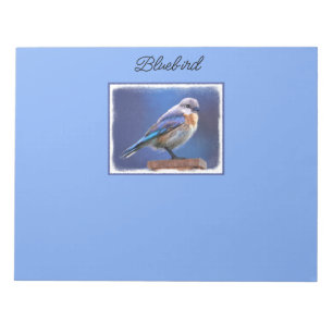 Bloc-note Peinture pour oiseaux bleus (femelle) - Art origin