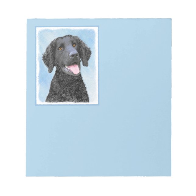 Bloc-note Peinture Retriever recouverte de boue - Art Chien  (Devant)