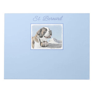 Bloc-note Peinture Saint Bernard - Cute Original Chien Art P
