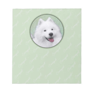 Bloc-note Peinture Samoyed - Cute Original Chien Art