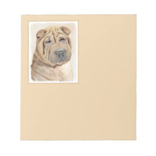 Bloc-note Peinture Shar Pei - Cute Original Chien Art