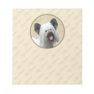 Bloc-note Peinture Skye Terrier - Cute Original Chien Art