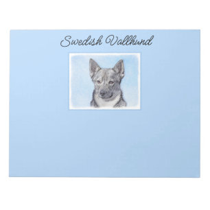 Bloc-note Peinture Suédoise Vallhund - Cute Original Chien A