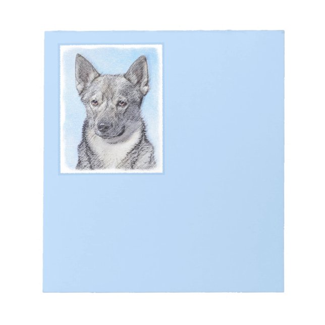Bloc-note Peinture Suédoise Vallhund - Cute Original Chien A (Devant)