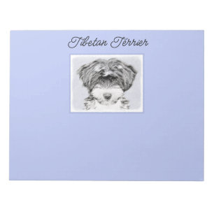 Bloc-note Peinture Tibétaine Terrier - Cute Original Chien A