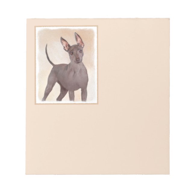 Bloc-note Peinture Xoloitzcuintli - Cute Original Chien Art (Devant)