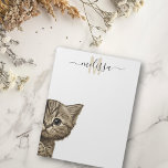 Bloc-note Pékin Chat Aquarelle Nom du monogramme<br><div class="desc">Cette conception peut être personnalisée dans la zone fournie en modifiant la photo et/ou le texte. Vous pouvez également le customiser en cliquant sur Personnaliser ce Modèle, puis en choisissant l'option cliquer pour customiser et supprimer ou modifier la couleur de l'arrière - plan, ajouter du texte, modifier la couleur ou...</div>