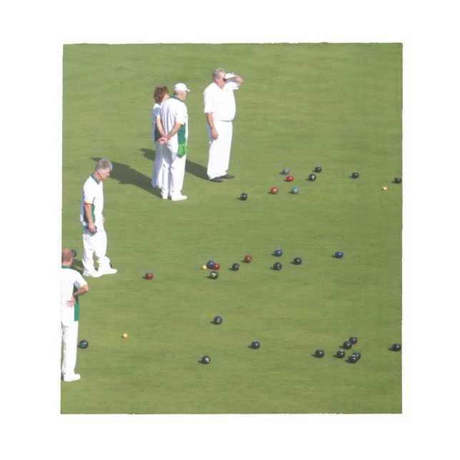 Bloc-note Pelouse Bowls Angleterre (Devant)
