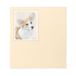 Bloc-note Pembroke Welsh Corgi Peinture - Art Chien original