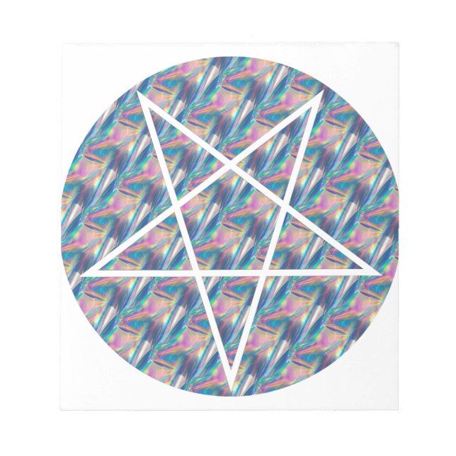 Bloc-note pentagramme hologramme (Devant)