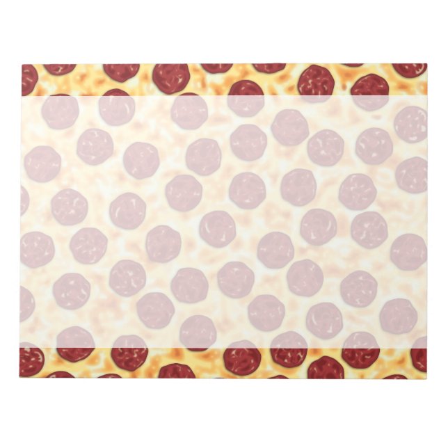 Bloc-note Pepperoni Pizza Motif (Devant)