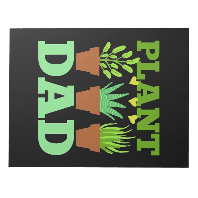 Bloc-note Père Cadeau Plante Papa Gardener (Devant)