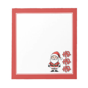 Bloc-note Père Noël festif amusant Ho Ho Ho Noël