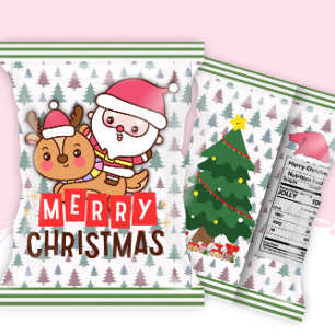 Bloc-note Père Noël Noël Fête chip Sac à chips Faveurs