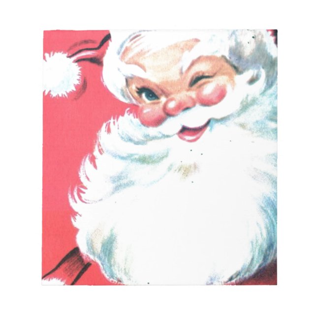 Bloc-note Père Noël vintage (Devant)