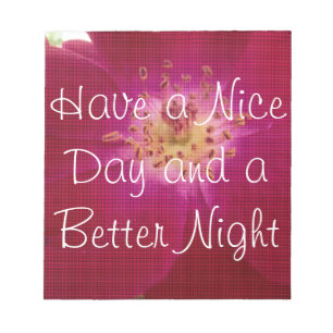 Bloc-note Perfection pétale : À damiers Rose Art Motif pétal