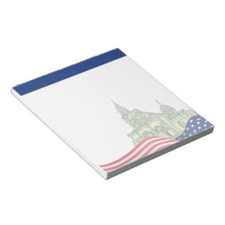 Bloc-note Personalized American Flag Patriotic USA 