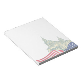 Bloc-note Personalized American Flag Patriotic USA 