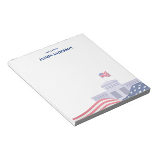 Bloc-note Personalized American Flag Patriotic USA 
