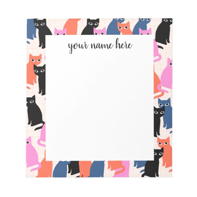 Bloc-note Personalized Cats Notepad (Devant)