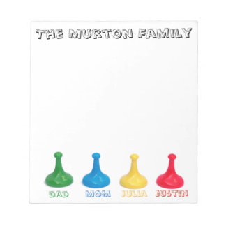 Bloc-note Personalized Family Board Game Lover