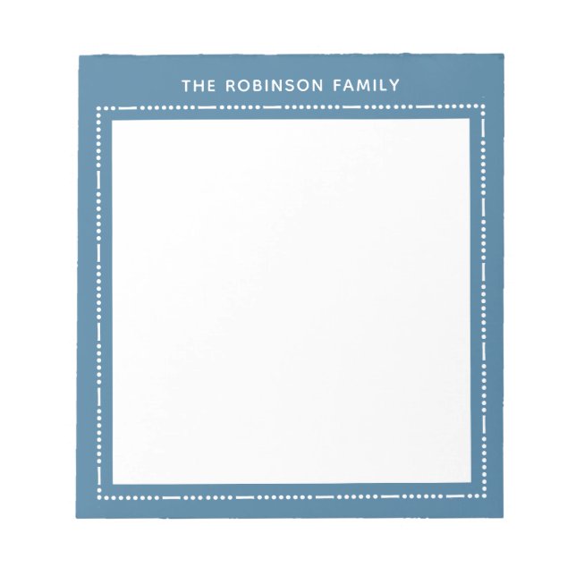 Bloc-note Personalized Family Stationery Custom Notepad (Devant)