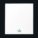 Bloc-note Personalized Name Script Monogram<br><div class="desc">Personalize your notepad with your name and initial.  Our script monogram notepad is the perfect gift.</div>