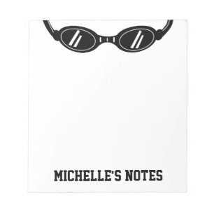 Bloc-note Personalized  swimming goggles writing notepads