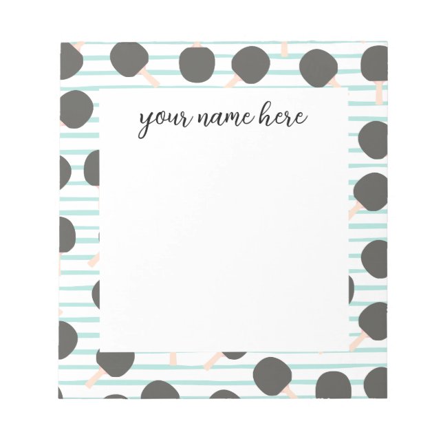 Bloc-note Personalized Table Tennis Notepad (Devant)