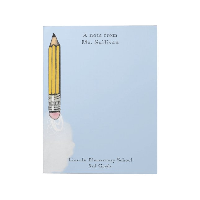 Bloc-note personalized teacher gifts notepad (Tourné)