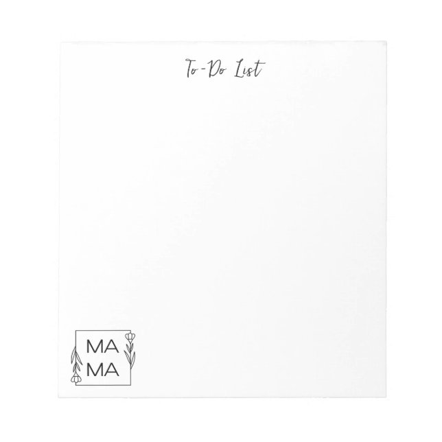 Bloc-note Personalized To-Do List Notepad (Devant)