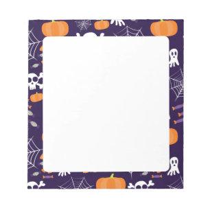 Bloc-note Personnages amusants et effrayants d'Halloween