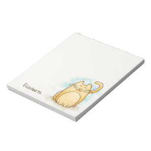 Bloc-note Personnalisation de l'aquarelle Cute Cat