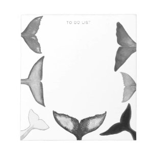 Bloc-note Personnalisé À Faire Liste Fluke De Baleine Illust