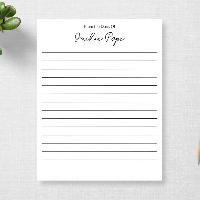 Bloc-note Personnalisé À Partir Du Bureau Du 1Er Anniversair (Créateur téléchargé)