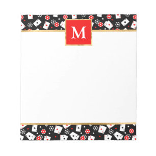 Bloc-note Personnalisé avec Thème de Poker avec Cartes et Je