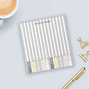 Bloc-note Personnalisé Cute Retro Colorée Llamas Girls