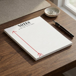 Bloc-note Personnalisé Simplement Minimaliste Ligné