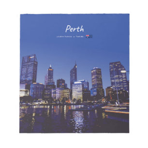 Bloc-note Perth, Australie - Ciel de la ville la nuit