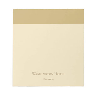 Bloc-note Petit cahier élégant doré