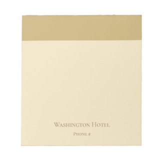 Bloc-note Petit cahier élégant doré