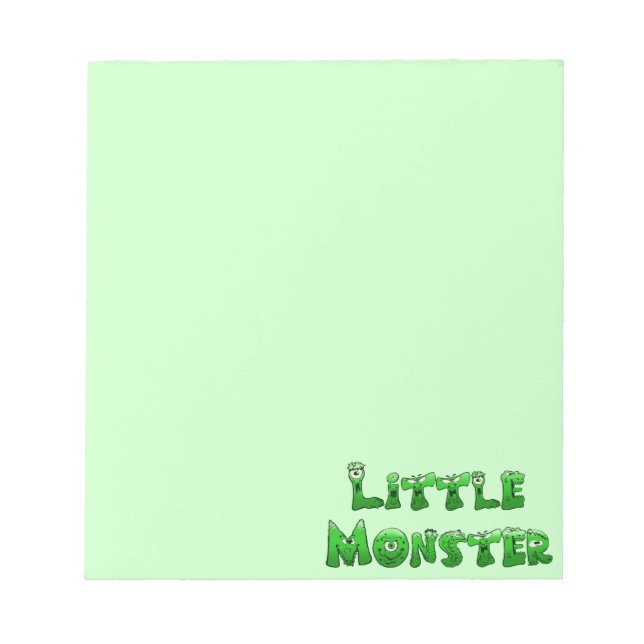 Bloc-note Petit monstre tombé (Devant)