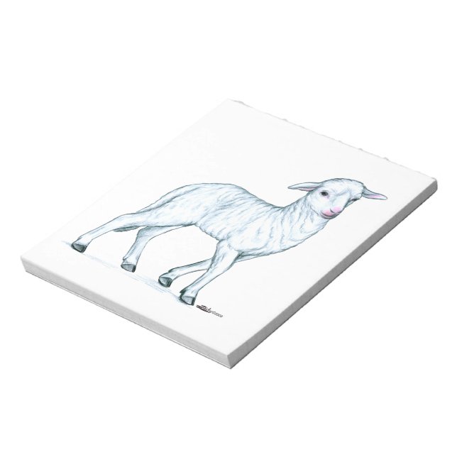 Bloc-note Petit White Lamb (Tourné)